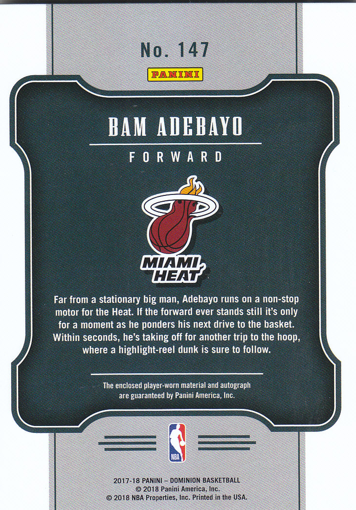2017/2018 Panini Dominion Basketball - Bild 3 von 13