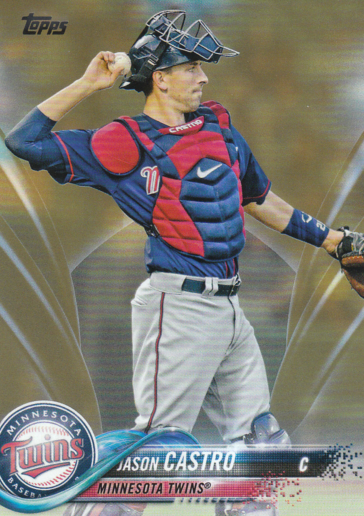 2022 Topps Series 2 Jason Castro Card #368 (Gold Parallel /2022