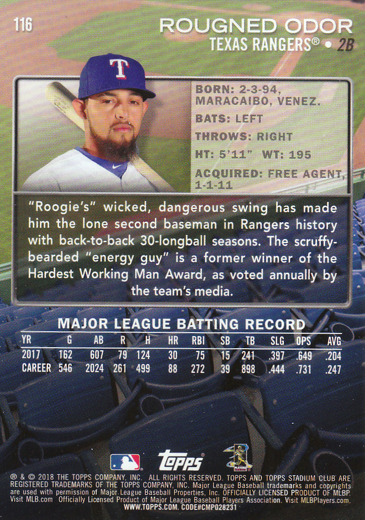 2018 Stadium Club Baseball Part 3 Parallel Cards - Picture 23 of 131