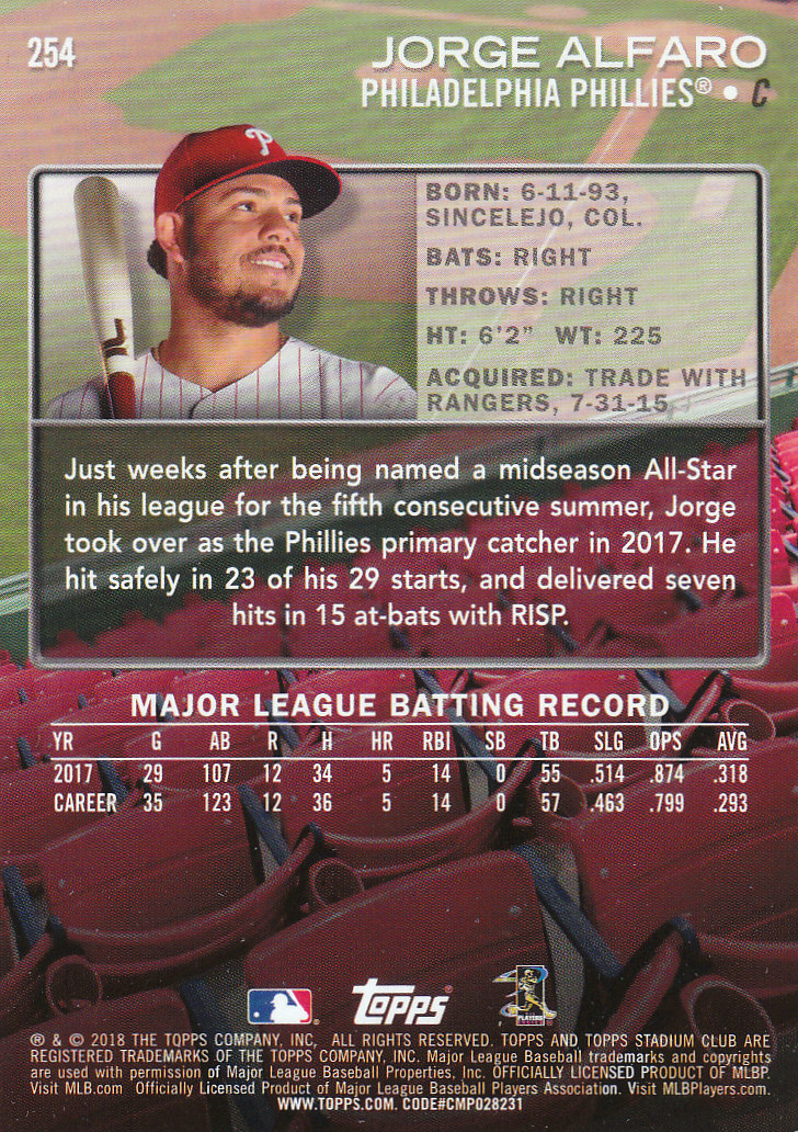 2018 Stadium Club Baseball Part 3 Parallel Cards - Picture 47 of 131