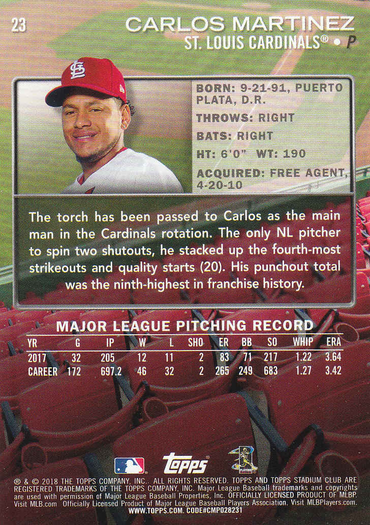 2018 Stadium Club Baseball Part 3 Parallel Cards - Picture 77 of 131