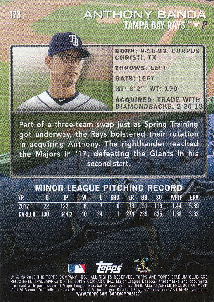 2018 Stadium Club Baseball Part 3 Parallel Cards - Picture 113 of 131