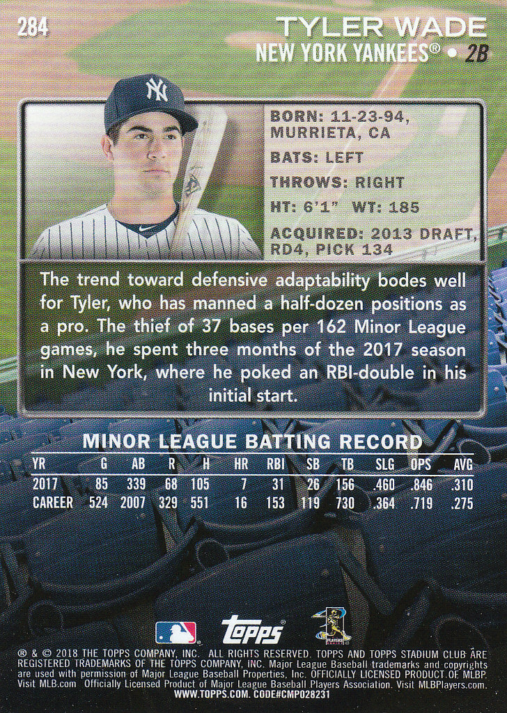 2018 Stadium Club Baseball Part 3 Parallel Cards - Picture 131 of 131