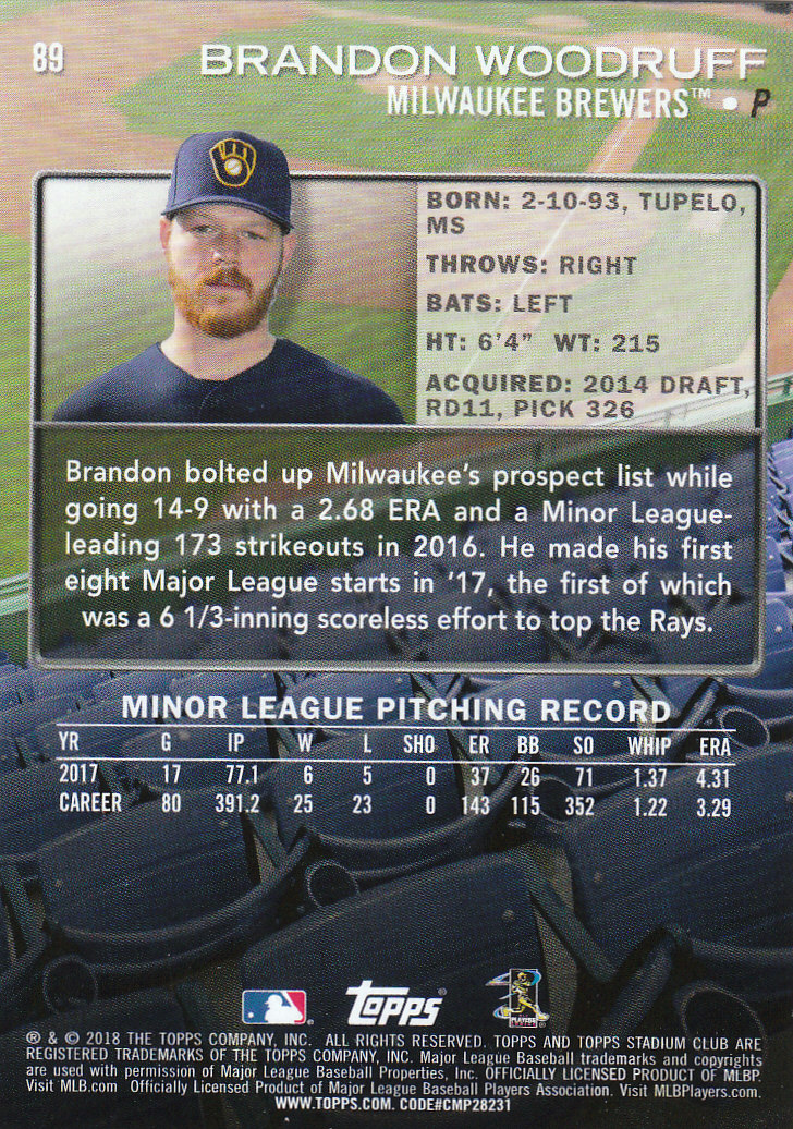 2018 Stadium Club Baseball Part 3 Parallel Cards - Picture 63 of 131