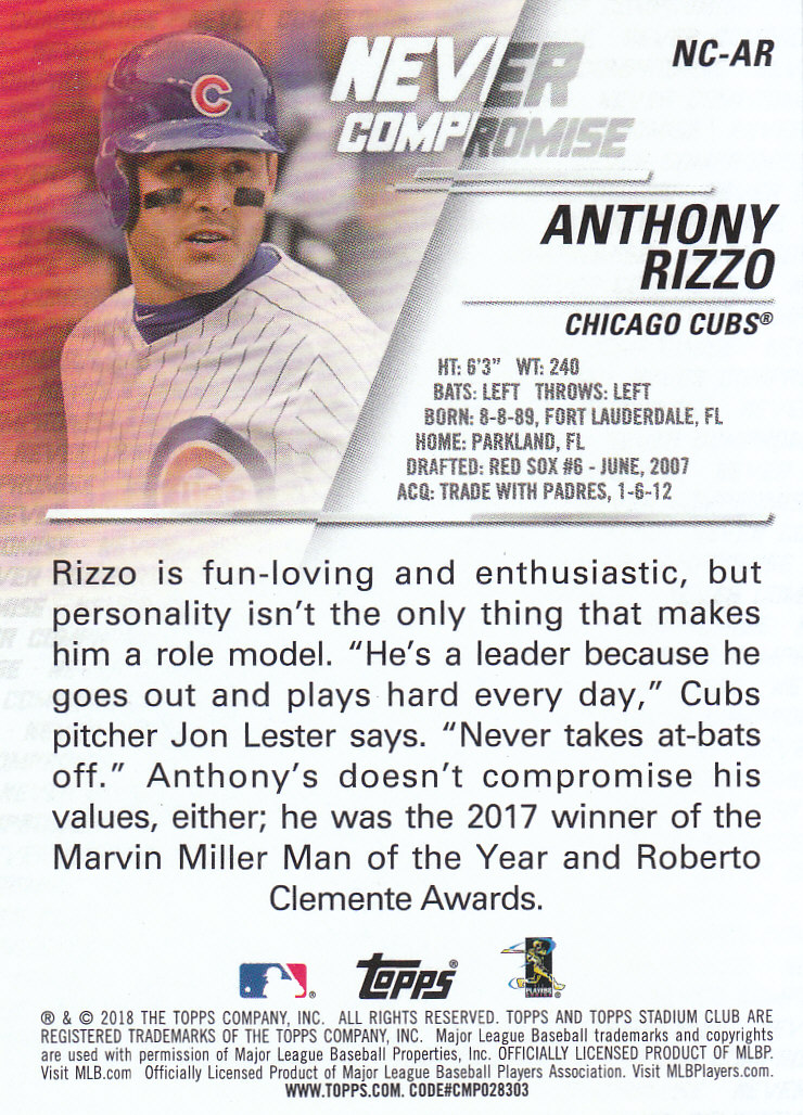 2018 Stadium Club Baseball Part 4 Insert and Autograph Cards - Picture 35 of 113