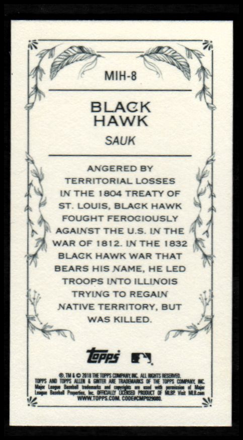 2018 Topps Allen and Ginter Mini Indigenous Heroes YOU PICK - Picture 7 of 31