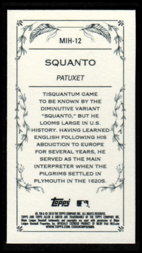 2018 Topps Allen and Ginter Mini Indigenous Heroes YOU PICK - Picture 13 of 31