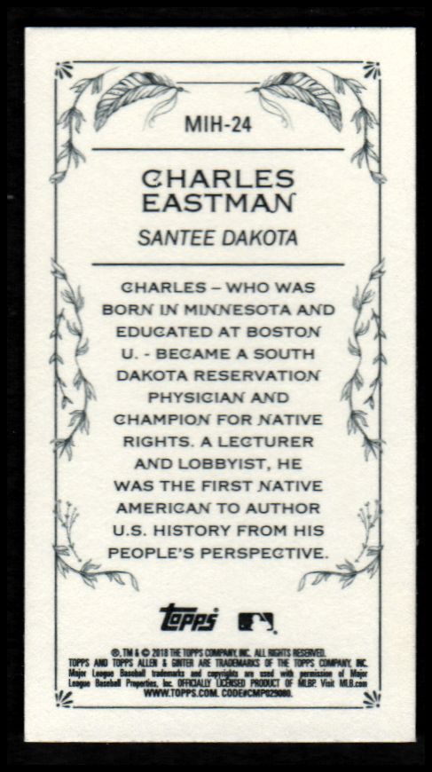 2018 Topps Allen and Ginter Mini Indigenous Heroes YOU PICK - Picture 29 of 31