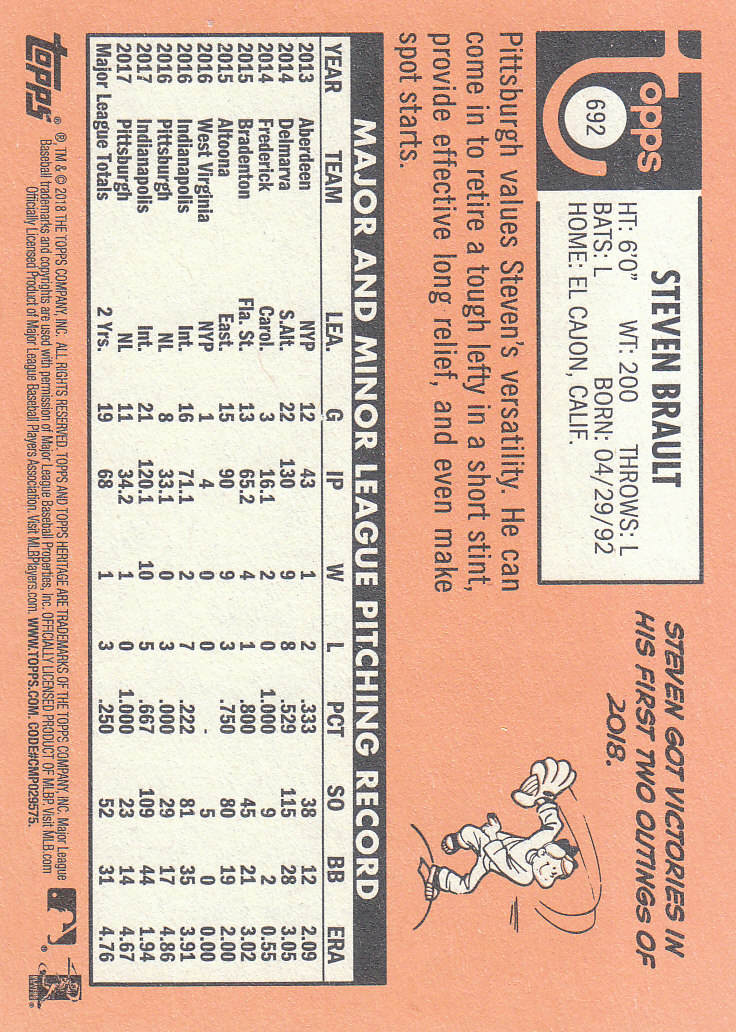 2018 Topps Heritage High Series Baseball Part 1 Main Set Cards #501 to #725 - Picture 371 of 435