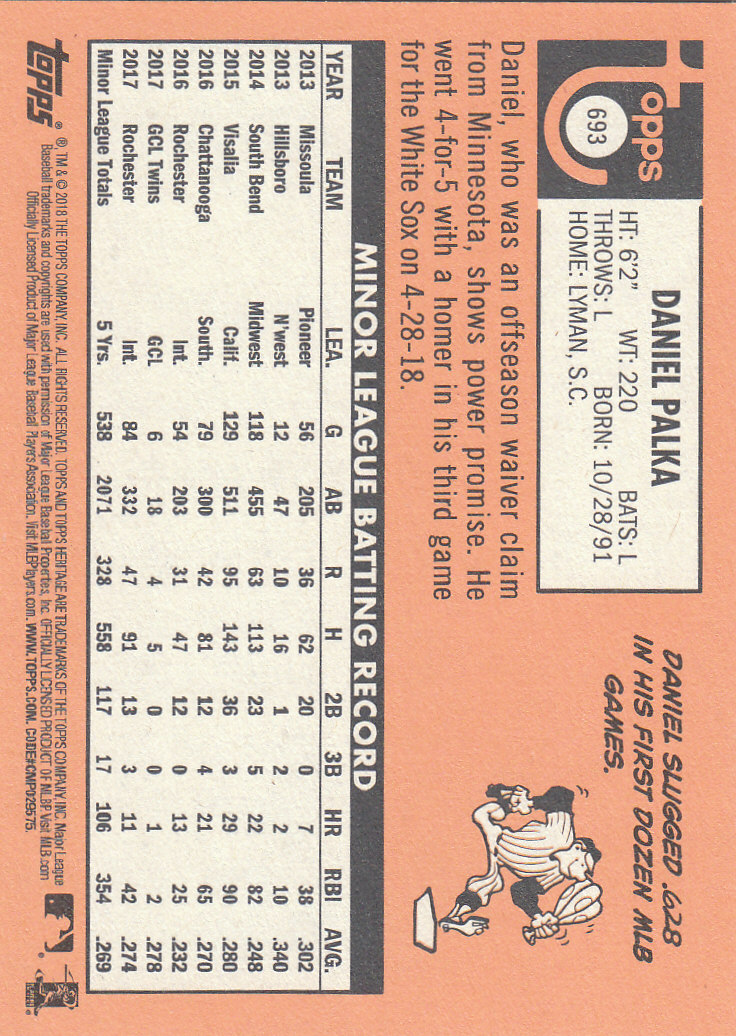 2018 Topps Heritage High Series Baseball Part 1 Main Set Cards #501 to #725 - Picture 373 of 435