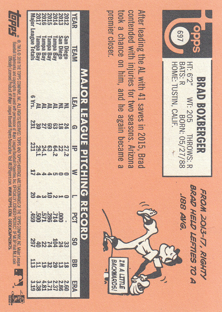 2018 Topps Heritage High Series Baseball Part 1 Main Set Cards #501 to #725 - Picture 381 of 435
