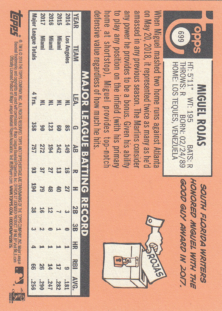 2018 Topps Heritage High Series Baseball Part 1 Main Set Cards #501 to #725 - Picture 385 of 435