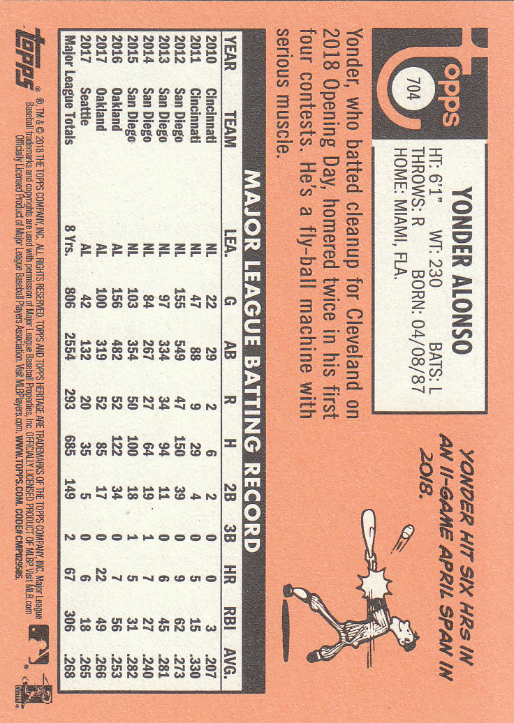 2018 Topps Heritage High Series Baseball Part 1 Main Set Cards #501 to #725 - Picture 395 of 435