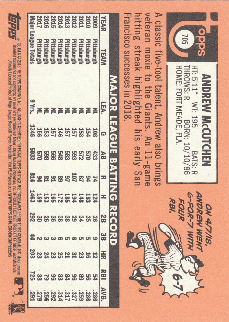 2018 Topps Heritage High Series Baseball Part 1 Main Set Cards #501 to #725 - Picture 397 of 435