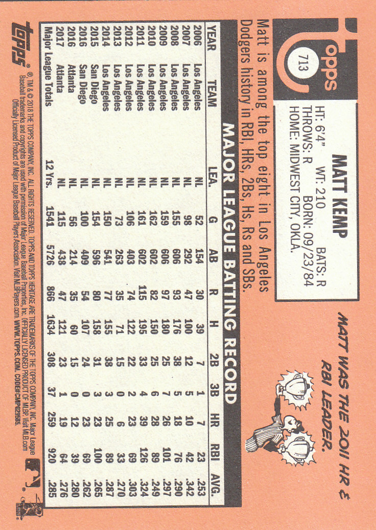 2018 Topps Heritage High Series Baseball Part 1 Main Set Cards #501 to #725 - Picture 413 of 435