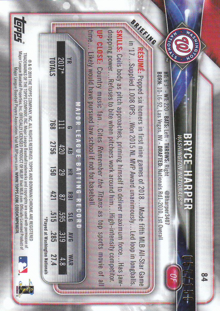 2018 Bowman Chrome Baseball Part 2 Insert, Parallel and Autograph Cards - Picture 17 of 75