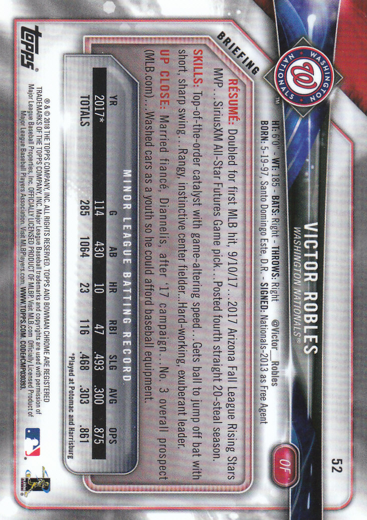 2018 Bowman Chrome Baseball Part 2 Insert, Parallel and Autograph Cards - Picture 75 of 75