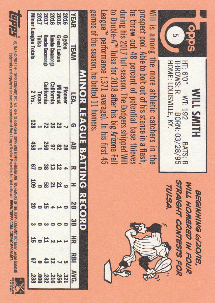 2018 Topps Heritage Minors Baseball Part 1 Main Set - Picture 7 of 369