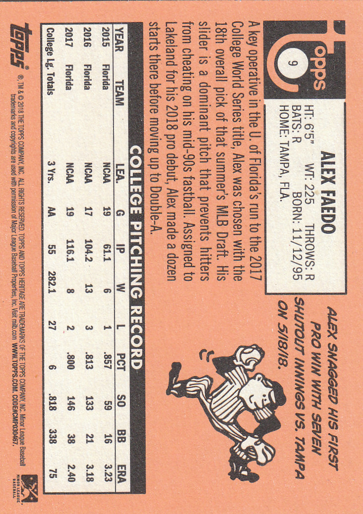 2018 Topps Heritage Minors Baseball Part 1 Main Set - Picture 15 of 369