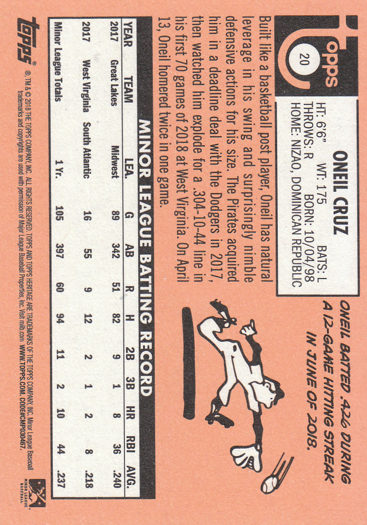 2018 Topps Heritage Minors Baseball Part 1 Main Set - Picture 35 of 369