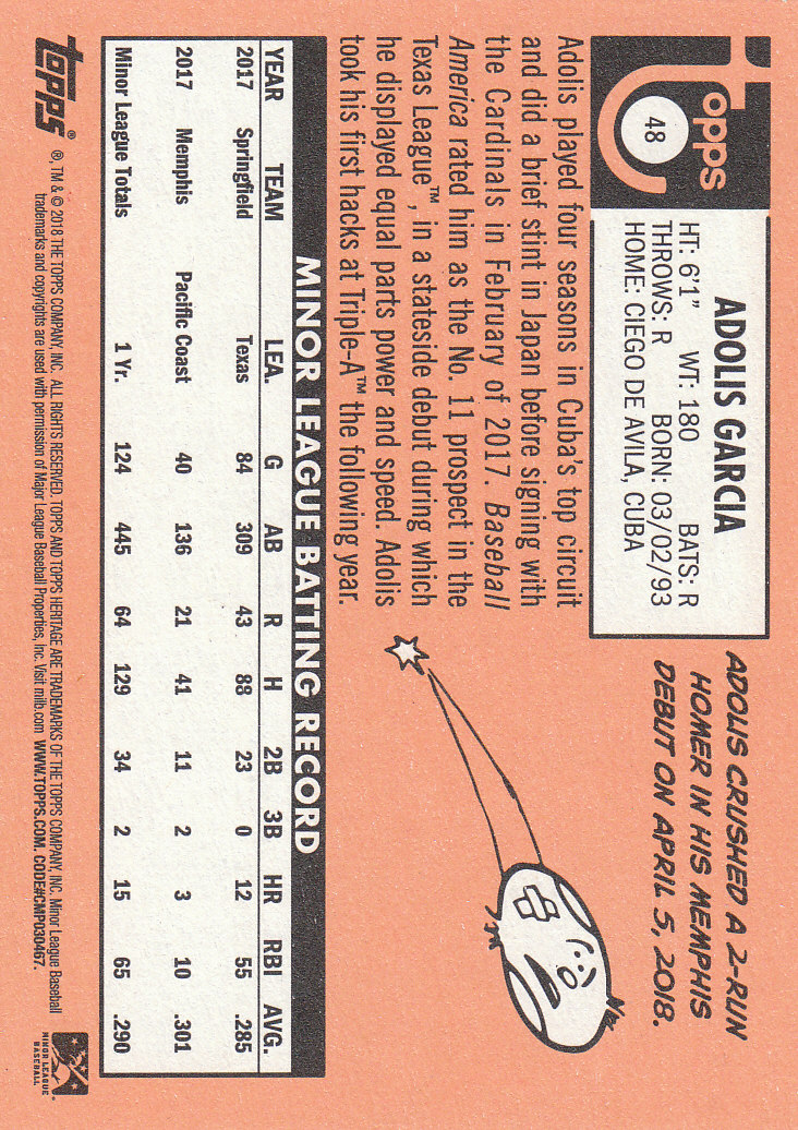 2018 Topps Heritage Minors Baseball Part 1 Main Set - Picture 87 of 369