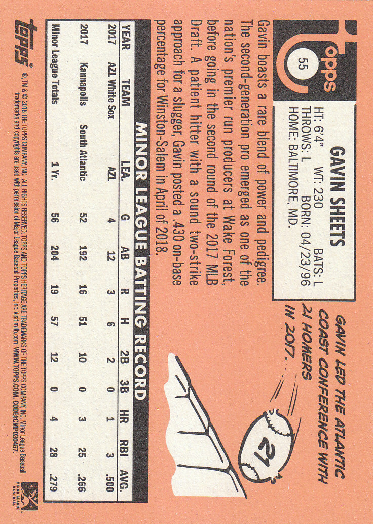 2018 Topps Heritage Minors Baseball Part 1 Main Set - Picture 99 of 369