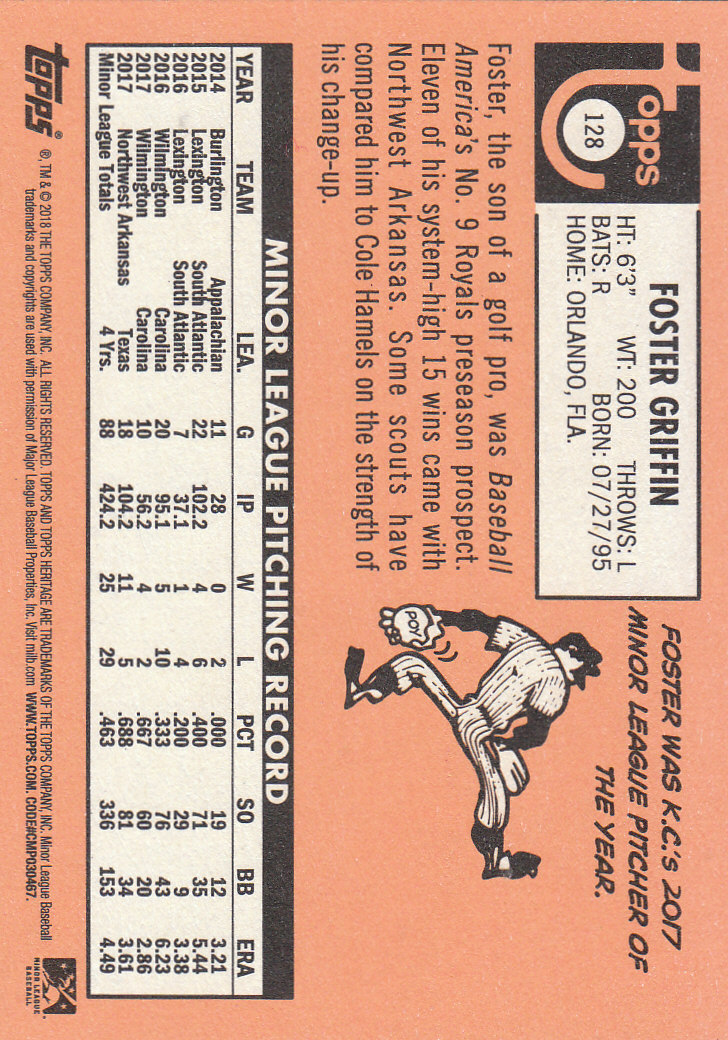 2018 Topps Heritage Minors Baseball Part 1 Main Set - Picture 229 of 369