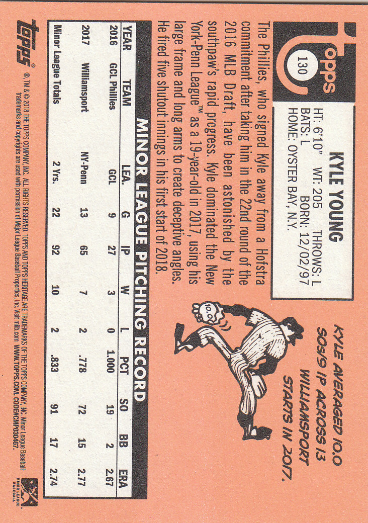 2018 Topps Heritage Minors Baseball Part 1 Main Set - Picture 233 of 369