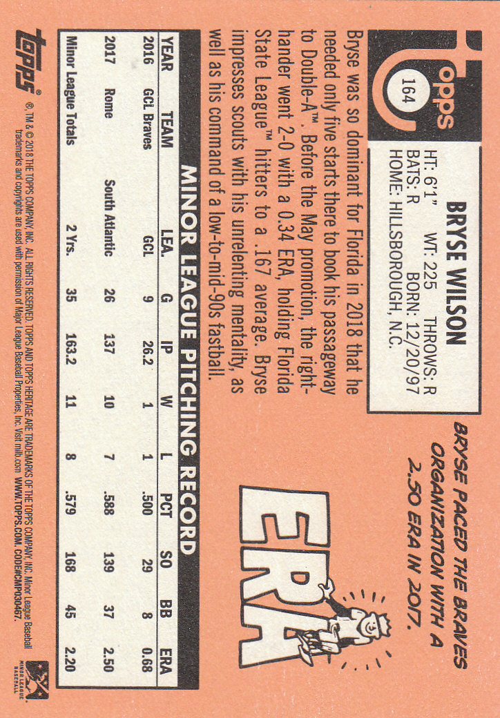 2018 Topps Heritage Minors Baseball Part 1 Main Set - Picture 293 of 369