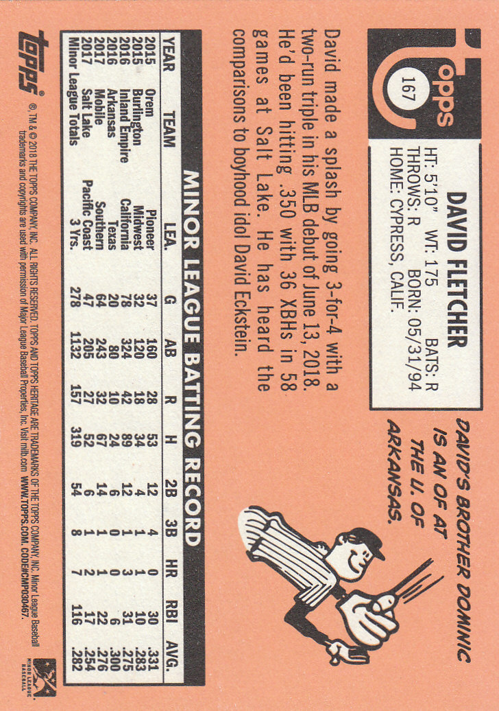 2018 Topps Heritage Minors Baseball Part 1 Main Set - Picture 299 of 369