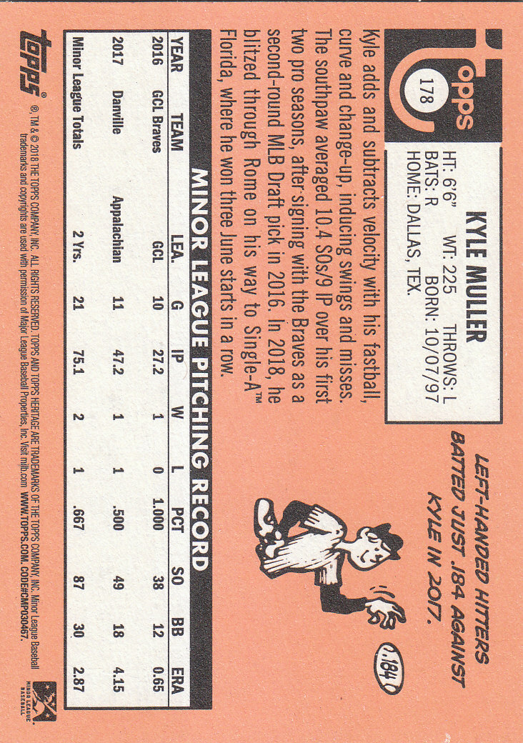 2018 Topps Heritage Minors Baseball Part 1 Main Set - Picture 321 of 369