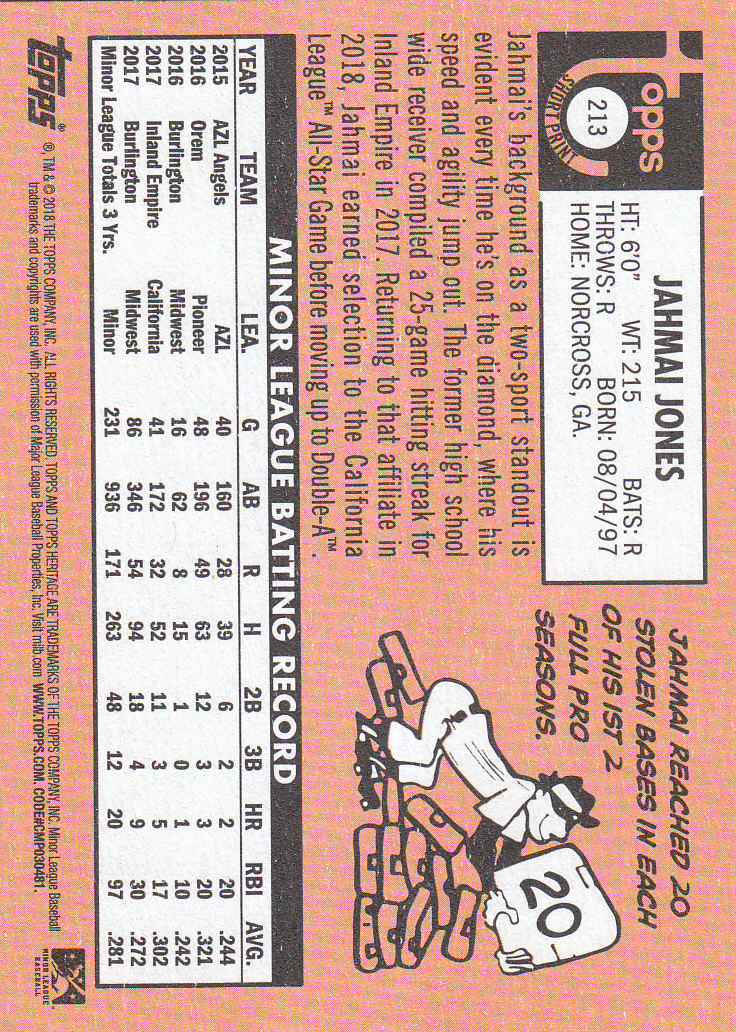 2018 Topps Heritage Minors Baseball Part 1 Main Set - Picture 369 of 369