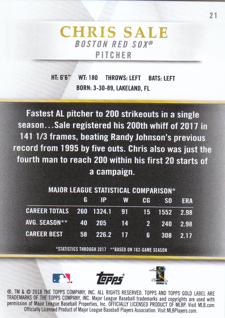 2018 Topps Gold Label Baseball Part 2 Class 2 Main and Parallel Cards - Picture 37 of 173