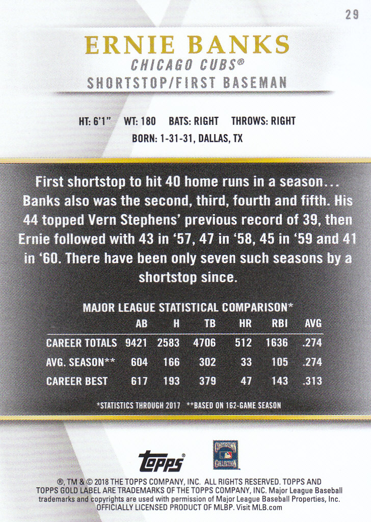 2018 Topps Gold Label Baseball Part 2 Class 2 Main and Parallel Cards - Picture 45 of 173