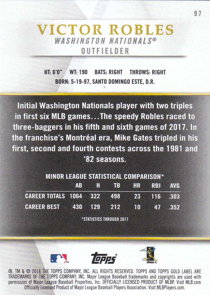 2018 Topps Gold Label Baseball Part 2 Class 2 Main and Parallel Cards - Picture 129 of 173