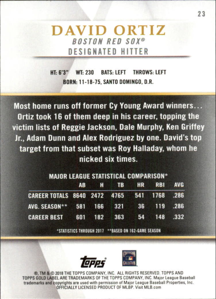 2018 TOPPS GOLD LABEL CLASS 1 BLACK ASSORTED SINGLES U-PICK - Picture 23 of 111