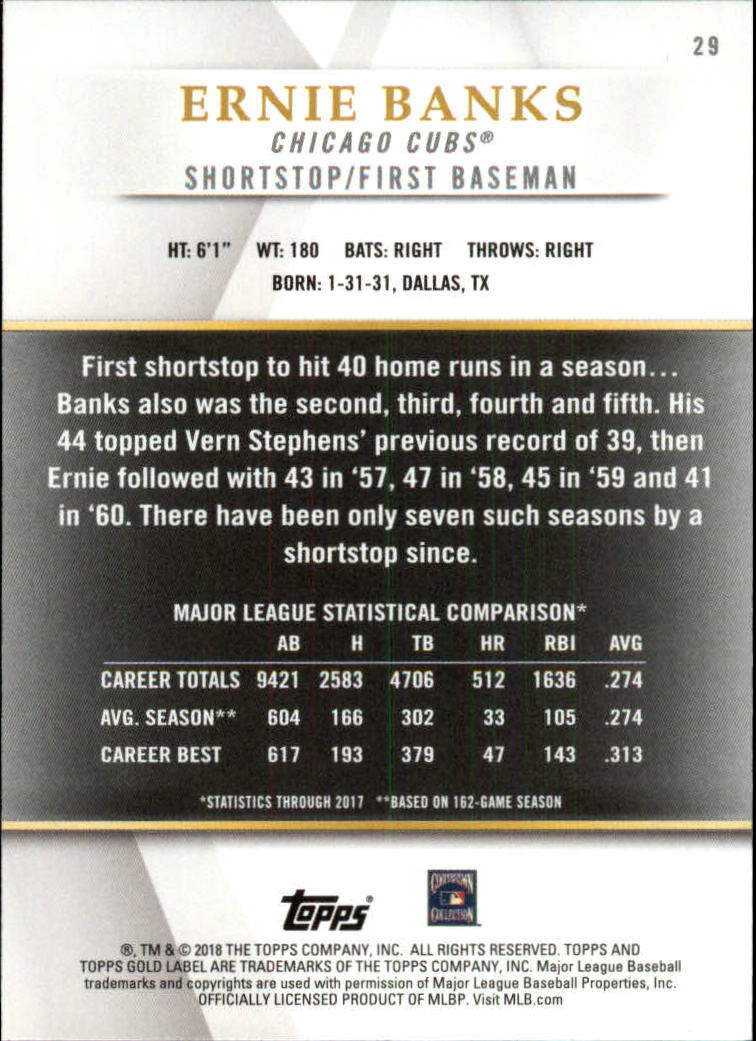 2018 TOPPS GOLD LABEL CLASS 1 BLACK ASSORTED SINGLES U-PICK - Picture 27 of 111
