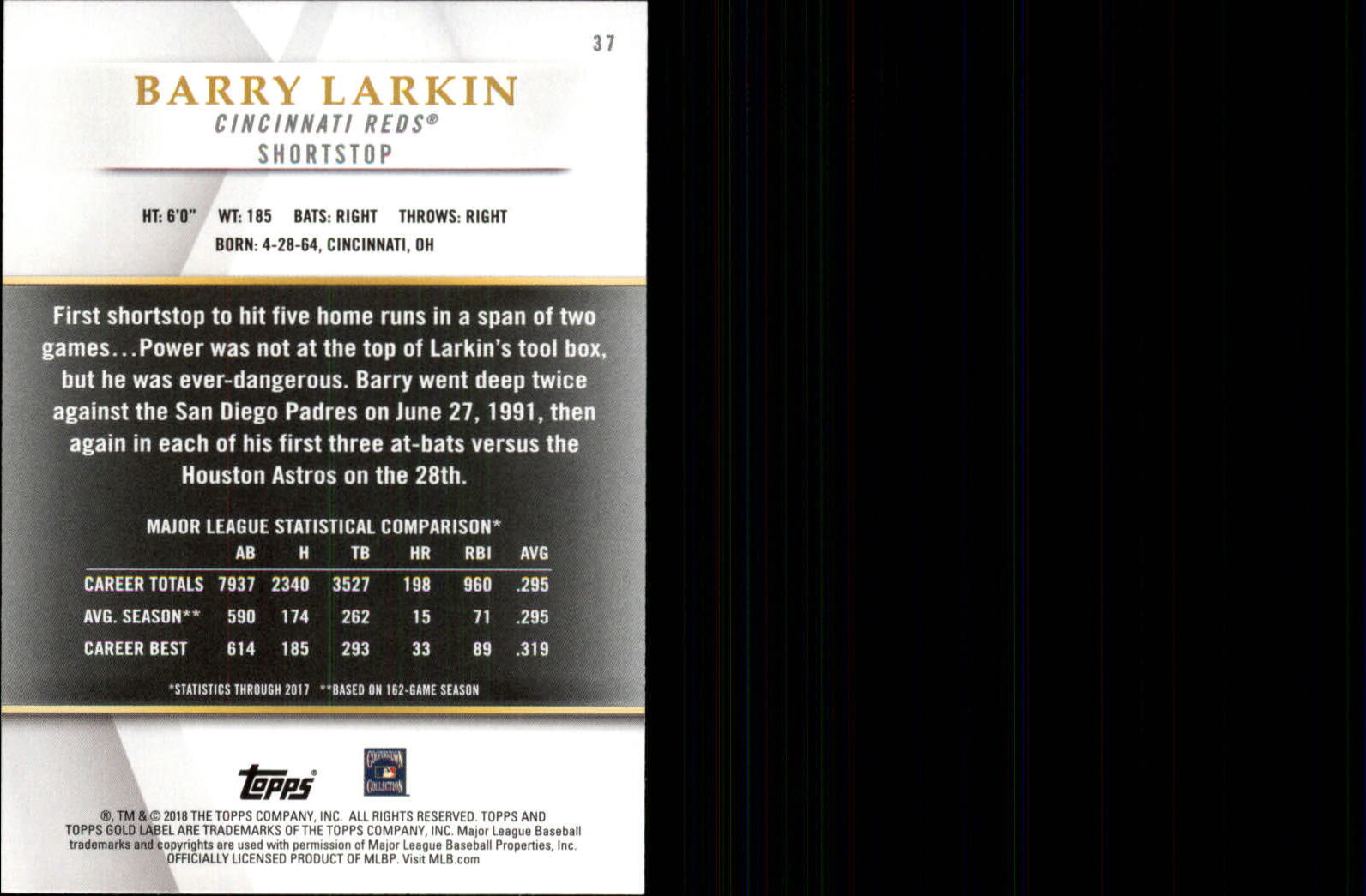 2018 TOPPS GOLD LABEL CLASS 1 BLACK ASSORTED SINGLES U-PICK - Picture 39 of 111
