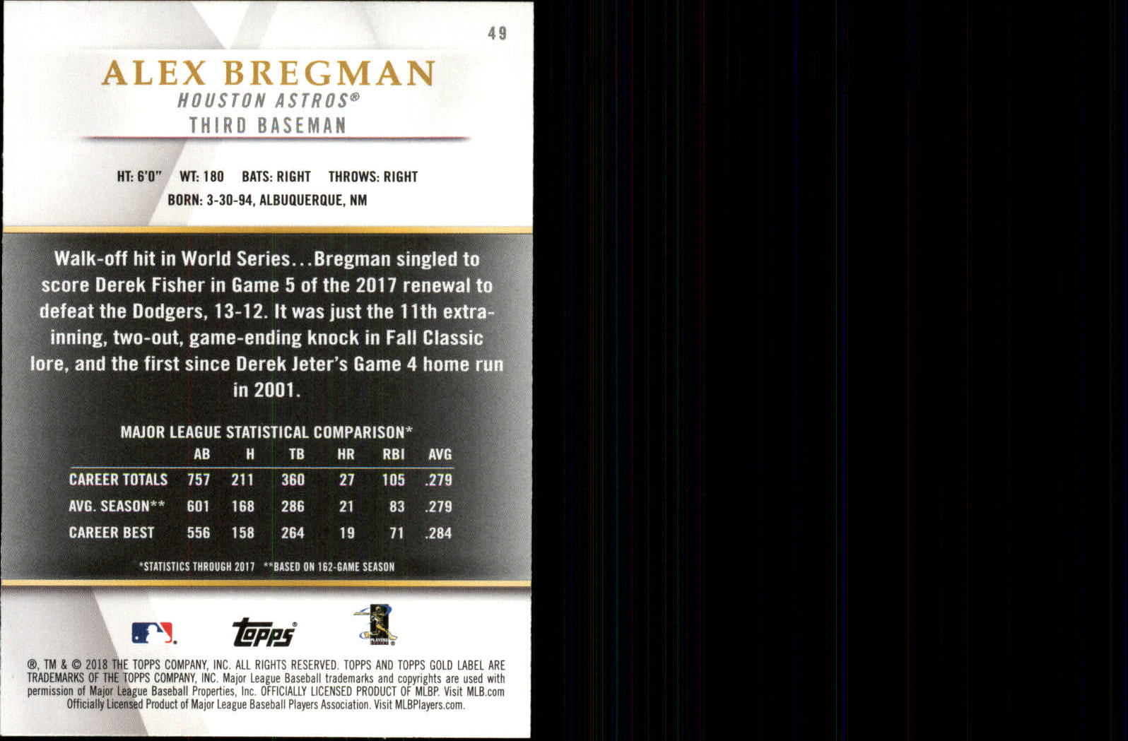 2018 TOPPS GOLD LABEL CLASS 1 BLACK ASSORTED SINGLES U-PICK - Picture 53 of 111