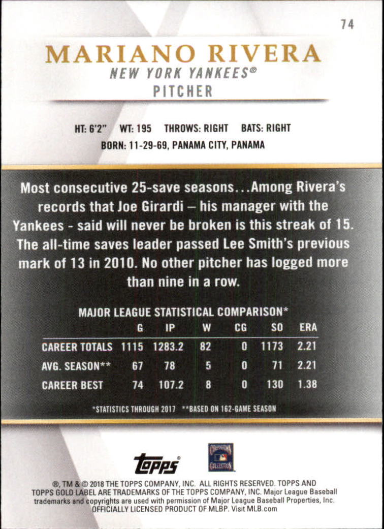 2018 TOPPS GOLD LABEL CLASS 1 BLACK ASSORTED SINGLES U-PICK - Picture 77 of 111