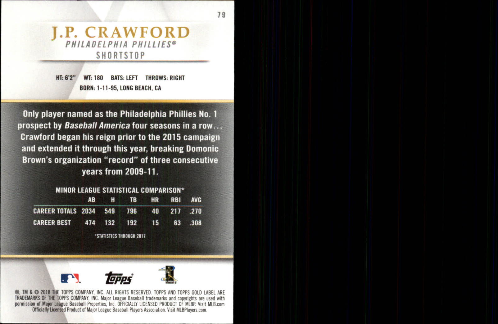 2018 TOPPS GOLD LABEL CLASS 1 BLACK ASSORTED SINGLES U-PICK - Picture 85 of 111