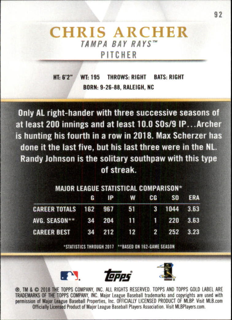 2018 TOPPS GOLD LABEL CLASS 1 BLACK ASSORTED SINGLES U-PICK - Picture 107 of 111