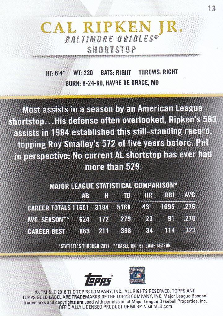 2018 Topps Gold Label Baseball Part 2 Class 2 Main and Parallel Cards - Picture 137 of 173