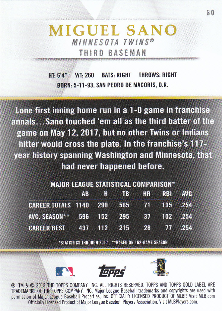 2018 Topps Gold Label Baseball Part 2 Class 2 Main and Parallel Cards - Picture 147 of 173