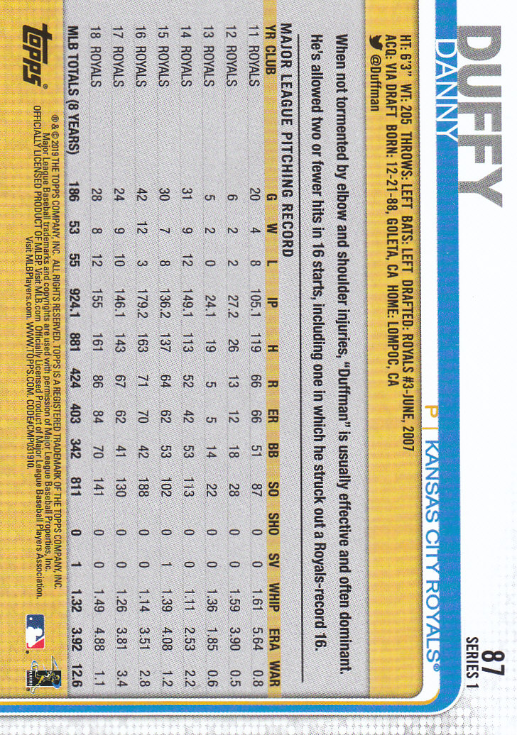 2019 Topps Series 1 Baseball Part 1 Main Set Cards #1 to #250 - Picture 163 of 475