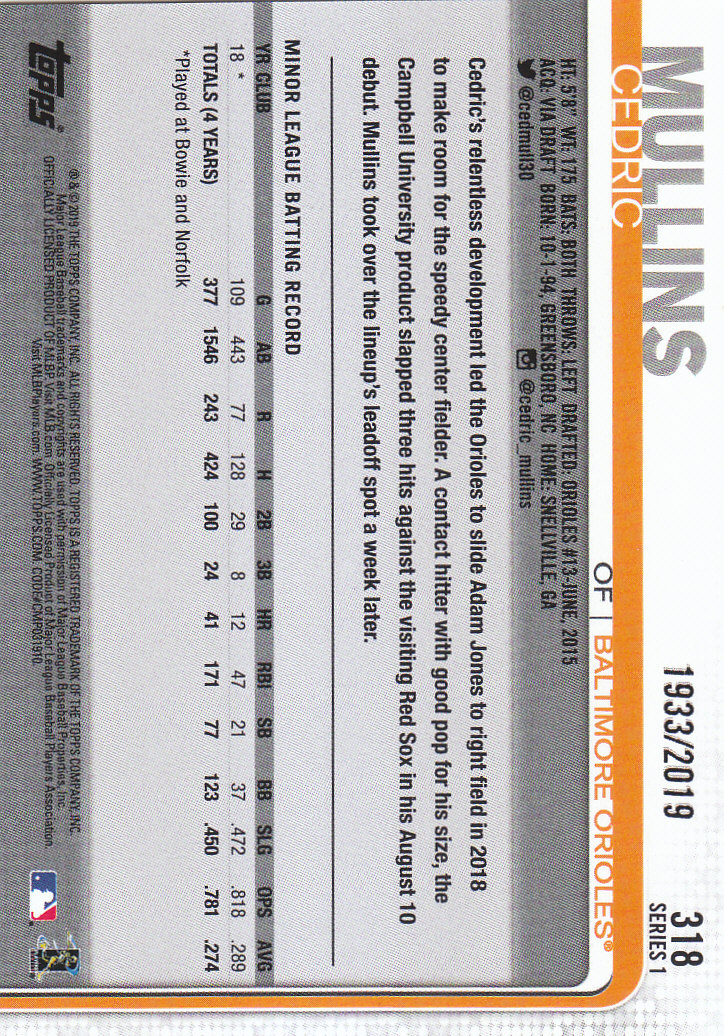 Tarjetas paralelas doradas Topps Baseball 2019 parte 4 - Imagen 52 de 206