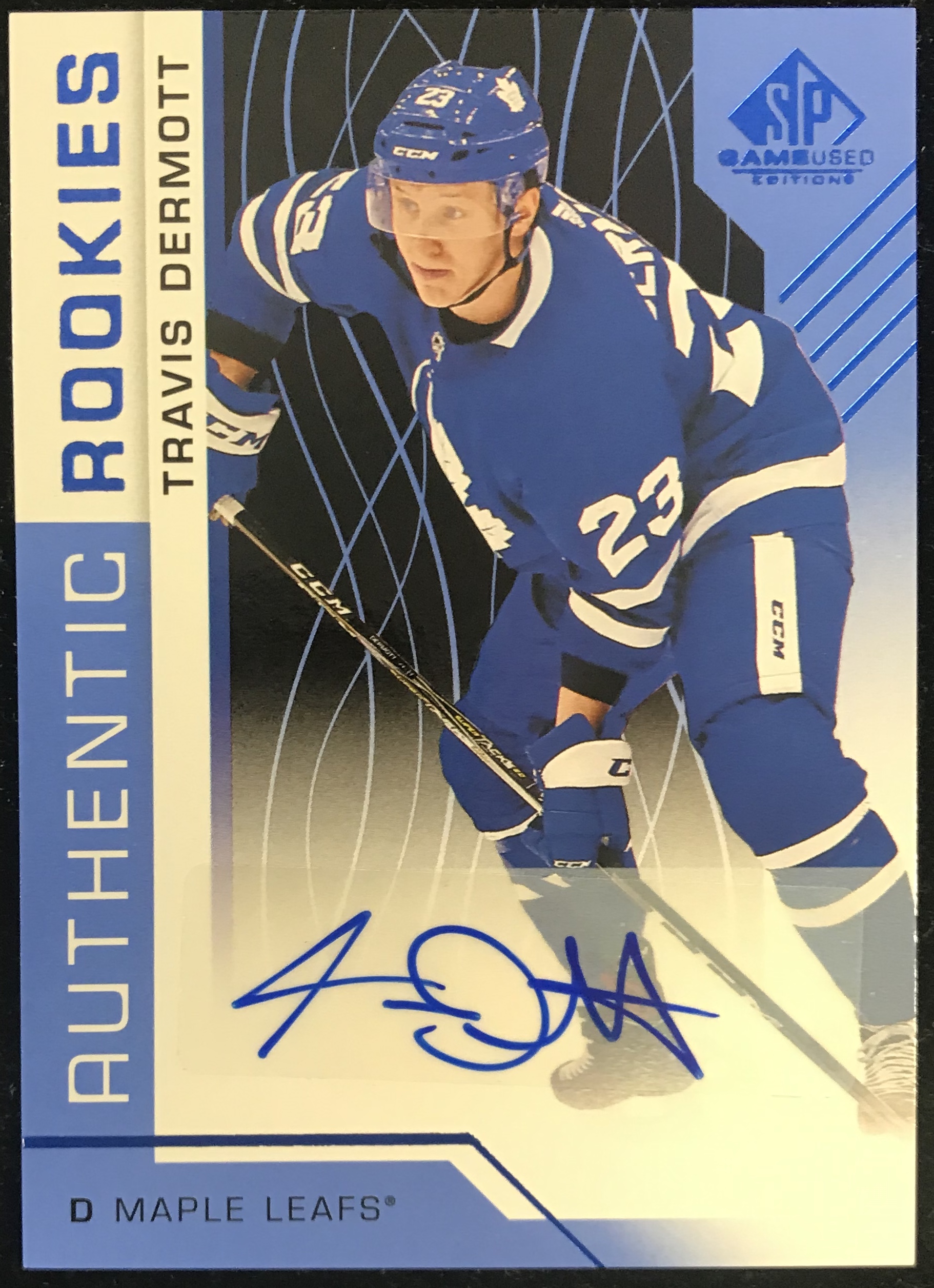 2018-19 SP GAME USED AUTOGRAPHS BLUE ASSORTED SINGLES U-PICK - Picture 6 of 7