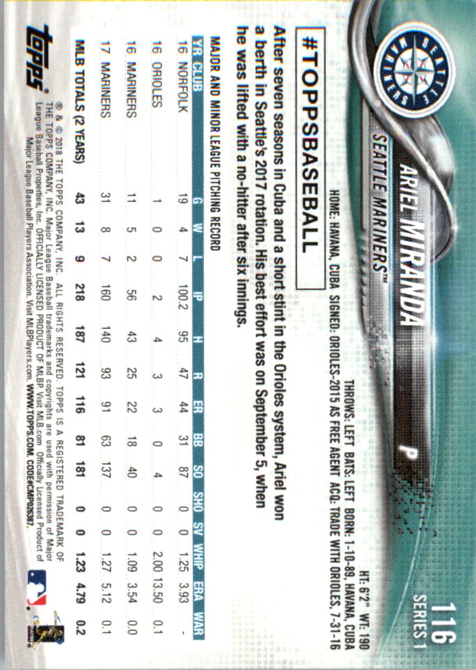 Mini béisbol Topps On Demand 101-200 2018 tú eliges - Imagen 29 de 167