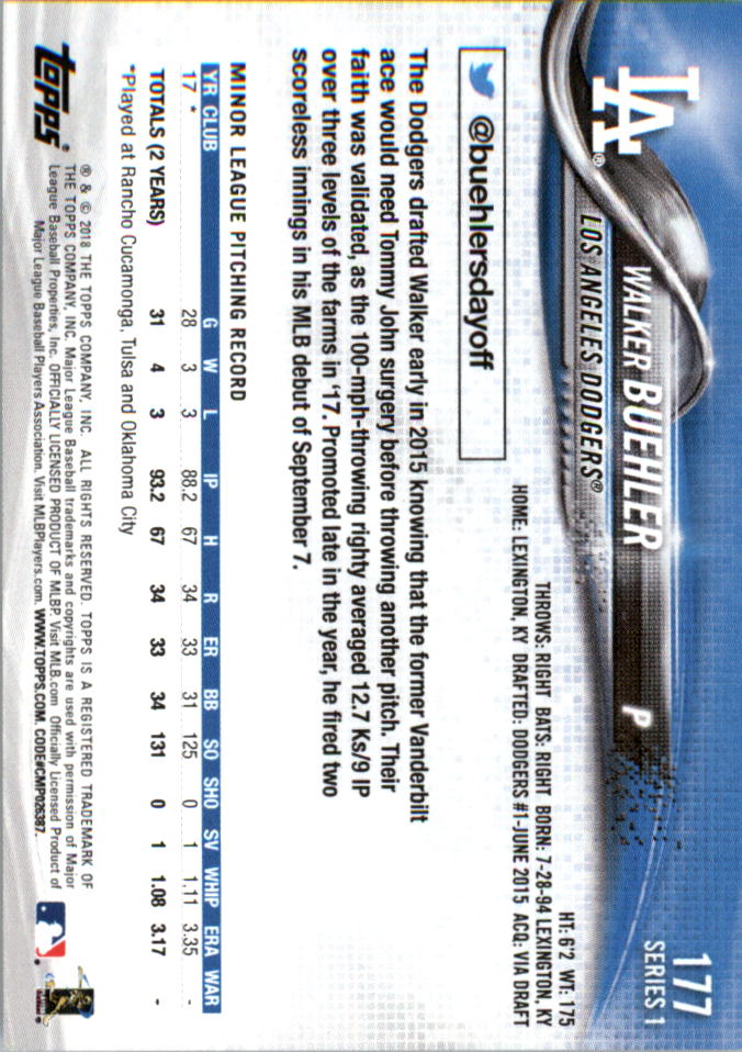 Mini béisbol Topps On Demand 101-200 2018 tú eliges - Imagen 131 de 167