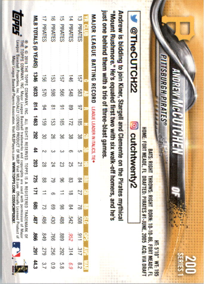 Mini béisbol Topps On Demand 101-200 2018 tú eliges - Imagen 167 de 167